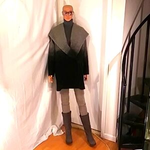 Beautiful BB Dakota Black & Grey Wool Blend Jacket